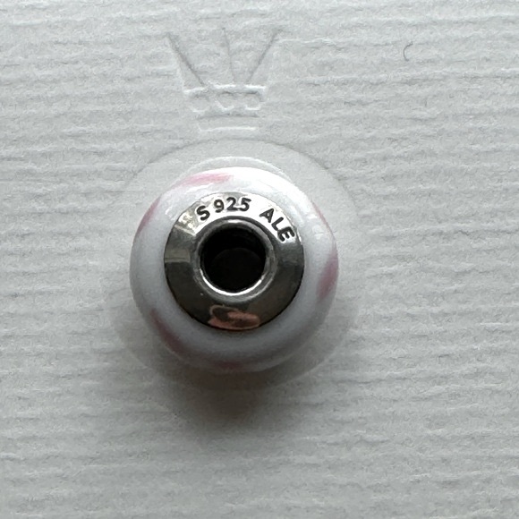 Authentic Pandora Pink Ribbon Dangle Charm - Picture 3 of 5